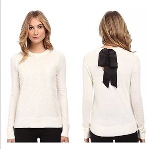 Kate Spade sequin sweater with bow back XS